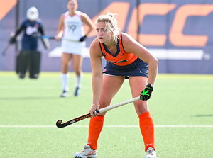Pieke van de Pas (pictured) and Abby Neitch were awarded ACC Offensive and Defensive Player of the Week, respectively.