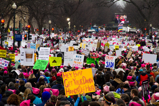 Organizers estimate about 500,000 went to Washington D.C. for the main Women's March.