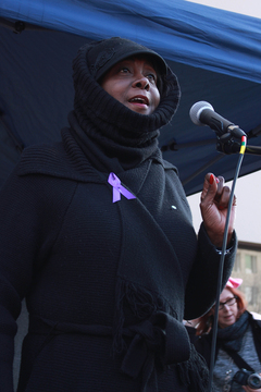 Hon. Helen Hudson, Syracuse Common Councilor At Large, spoke at the event.