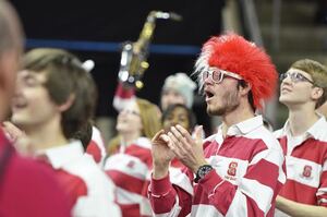 The N.C. State band enjoys last year's Orange-Wolfpack game at PNC Arena in Raleigh. N.C. State beat SU 71-57 to end the Orange's shortened season on a low note. 