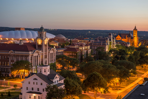 As part of the Campus Framework, Syracuse University has plans to convert the Sheraton Syracuse University Hotel & Conference Center into student housing.