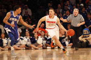 Brandon Triche will join Boeheim's Army for the first time this year. He was a four-year starter for the Orange.