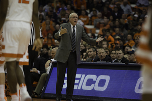 Jim Boeheim and Syracuse lost its fifth nonconference game, the first time that's ever happened for the Orange. 