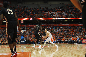 Tyler Lydon had a career high six blocks Saturday in SU's upset win over No. 6 FSU. 