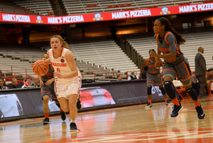 Mangakahia looked comfortable running the Orange offense in her first-ever game at Syracuse.