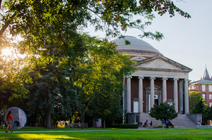 The rally was held outside Hendricks Chapel on Syracuse University’s Main Campus.