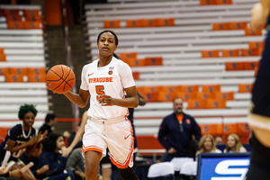 Teisha Hyman is Syracuse’s second-highest scoring bench player, averaging 7.1 points per game.