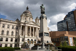 The appellate court rejected the corporation's request to rehear its argument to keep the downtown Christopher Columbus statue intact Monday.