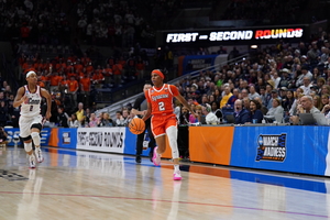 No. 6 seed Syracuse nearly pulled off an upset to defeat No. 3 UConn, but fell 72-64 in the second round of the NCAA Tournament. 