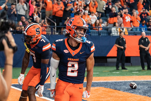 Syracuse wide receiver Trebor Peña racked up two touchdowns in SU's win over Georgia Tech, his second straight multi-score game. 