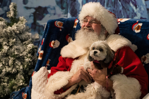 Jim Bay has worked as a Santa for ten years, and in malls for four. The retired teacher is back for another year to spread Christmas spirit at Destiny USA until Christmas Eve.
